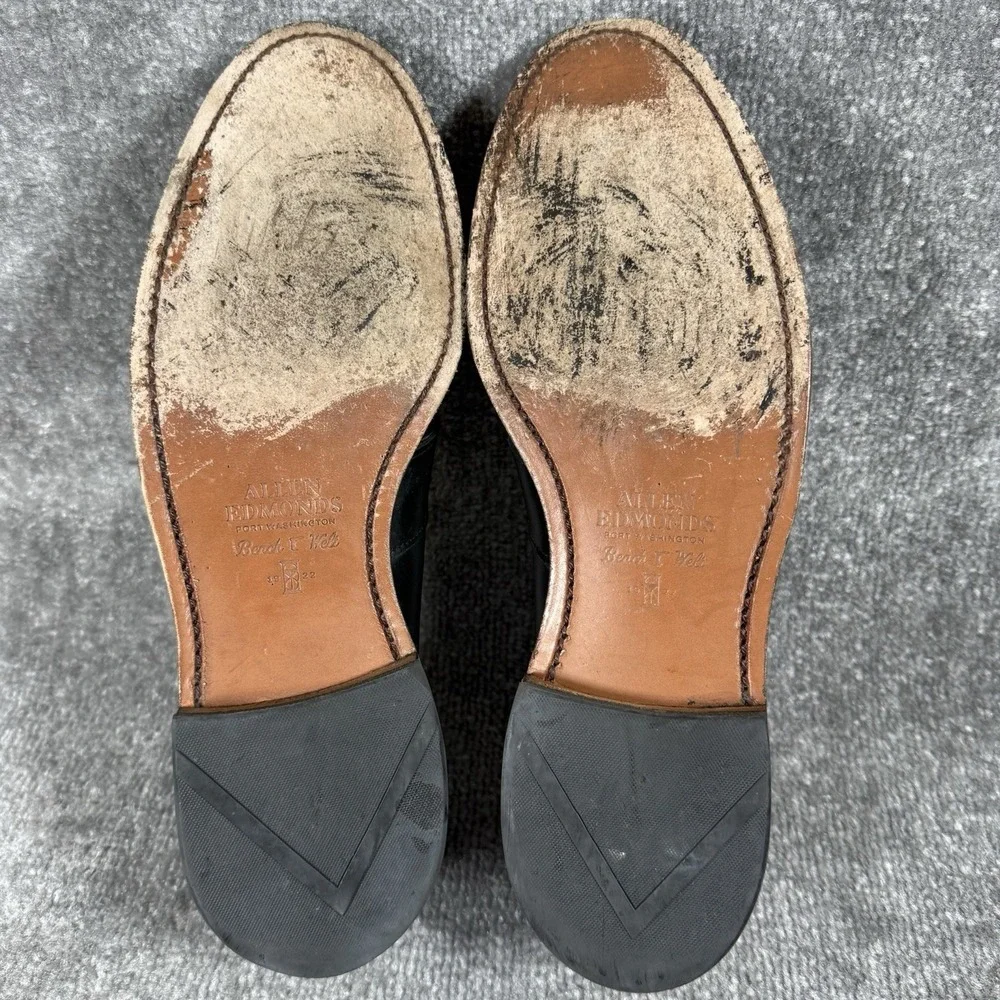 Allen Edmonds Loafer Men's 10.5 Black Randolph Penny Bench Welt